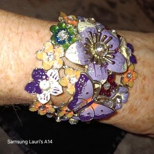Butterfly and Flower Bracelet